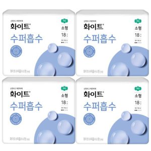 땡큐온 화이트 수퍼흡수 소형 18개입 x4팩 생리대_P305940608