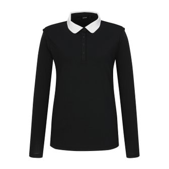 슈페리어 여성 냉감 소재 긴팔 티셔츠 블랙 (IW0DKS21539)