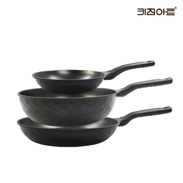 꼬뜨 실버 IH 인덕션가능 논스틱코팅 후라이팬세트 3종C(후20+30+궁30)