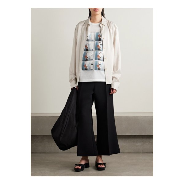 케이트 메브 프린트 코튼 혼방 저지 티셔츠 화이트 46376663162859247