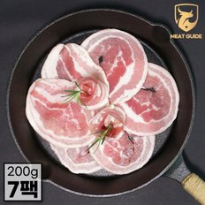 간편하게 구워먹는 듀록 꽃삼겹살 1.4kg(스페인산 200gx7)