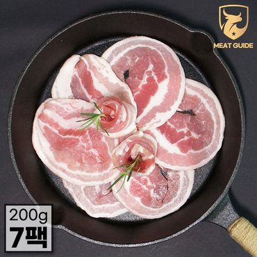 미트가이드 간편하게 구워먹는 듀록 꽃삼겹살 1.4kg(스페인산 200gx7)