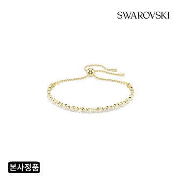 스와로브스키 [본사정품/쇼핑백증정] Matrix Tennis 골드 톤 팔찌M 5730709