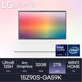 LG전자 2024 그램15 15Z90S-GA59K (WIN11HOME/SSD 2TB/RAM 32GB) HMC