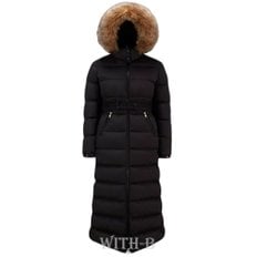 [시흥점] [시흥점] (쇼핑백증정)[MONCLER]허드슨 퍼 후드 롱 패딩 자켓 FUDSON BLACK