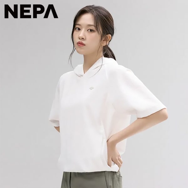 [부산점] 여성 시어서커 반팔 후디 티셔츠 7M46063