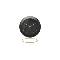 [Karlsson Globe] 칼슨 지구본 인테리어 소형 탁상 알람 시계 9.5cm Black