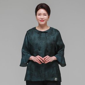 더하랑 사랑드리 여름 인견 블라우스 카키