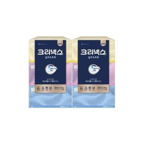 뽀송뽀송 크리넥스 실크 소프트 250매 3입 2 팩.