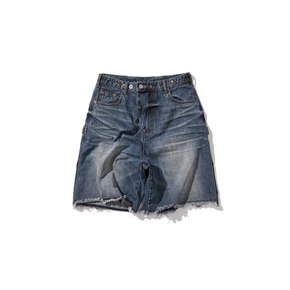 Goblin denim BERMUDA shorts / Vintage blue