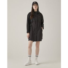 [23SS] [WATER PROOF]블랙 긴기장 우의 점퍼 HWJU3B313BK