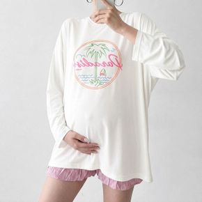 오버핏 빅사이즈 래쉬가드 임산부 비치룩 긴팔 수영복 커버업 Pp318_P430379263