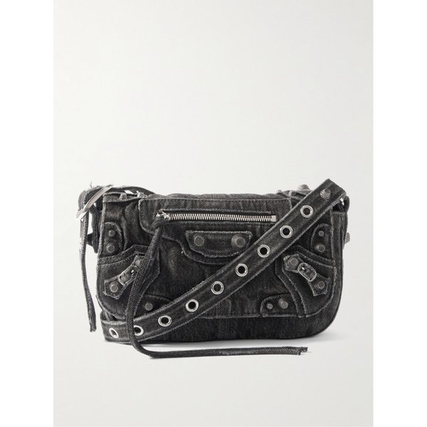 르 카골 XS 스터드 워시드 데님 메신저백 1647597337379507