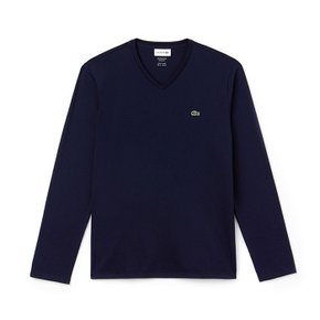 남성 브이넥 긴팔티셔츠 TH6711 Navy Blue