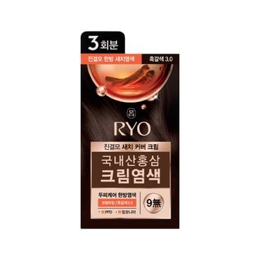 려 진결모염색3.0흑갈색(40g)