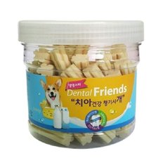  개껌 덴탈프랜드300g(밀크_치즈) 강아지간식 치석제거 (WA03162)