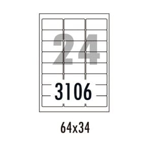 하이에코라벨 HEQ-3106 20매 24칸 폼텍