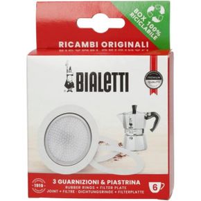 영국 비알레띠 모카포트 Bialetti Spare Parts Includes 3 Gaskets and 1 Plate Compatible with