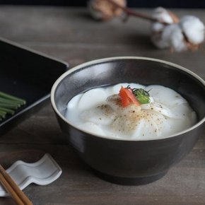 마리 분청 면기 세트 4P 블랙