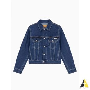 캘빈클라인 JEANS 여 블루 컴포트 스트레치 클래식 트러커 40WK731 E5D