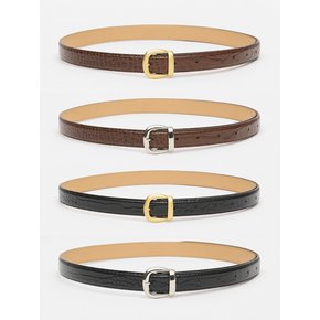 Croc Classic Leather Belt_4colors