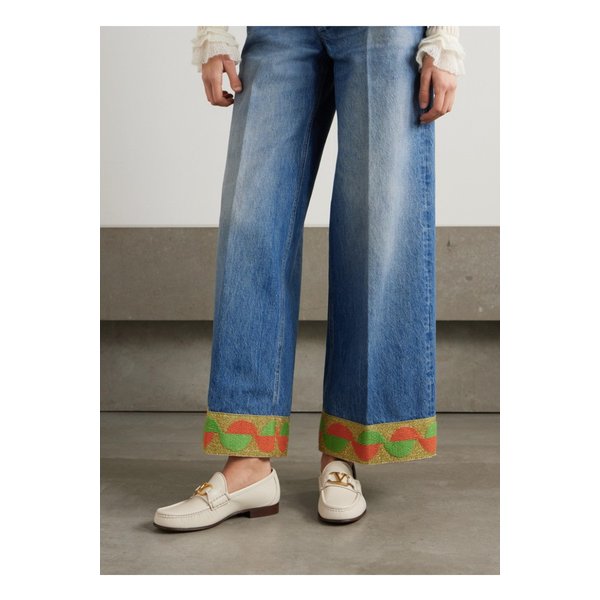 브이로그 시그니처 장식 가죽 로퍼 아이보리 1647597350077121