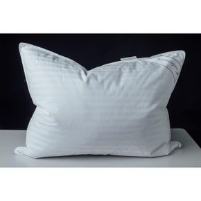 Eastwarmth Goose Down Feather Soft Pillows One Pack 100% Cotton Supportive Bed Pillow Stri