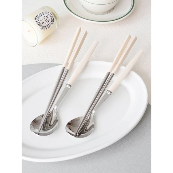 [1+1] 카모메키친 파스텔로 수저세트 4컬러