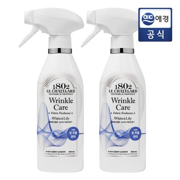 르샤트라1802 르샤트라 링클케어 섬유탈취제 400ml x 2입 (릴리)