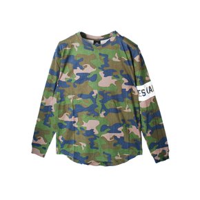 12주년 완장 프린팅 롱슬리브 티셔츠 LA04TML8100CAMO