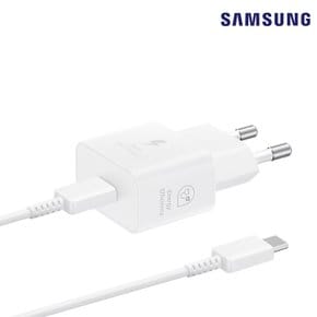 정품 25 W PD 충전기 절전형 (USB C to C 케이블 포함) EP-T2510X N 화이트