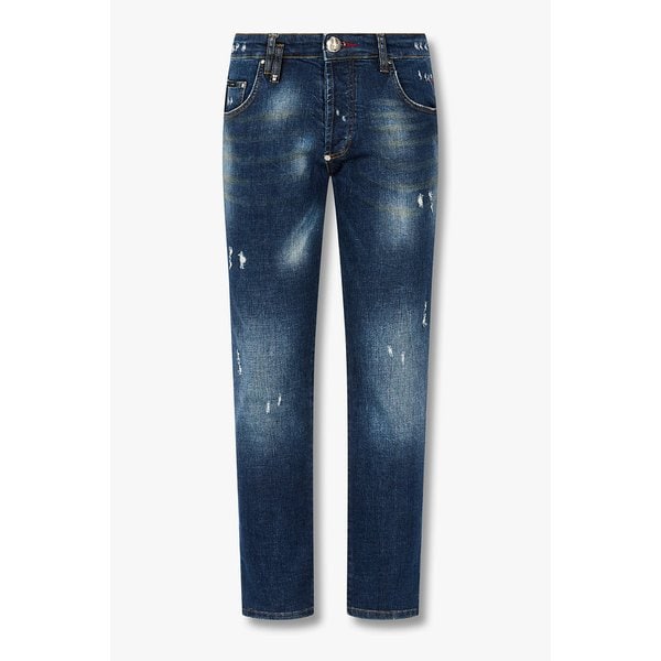 백 스타 패치 스키니 데님 팬츠 8615302010000