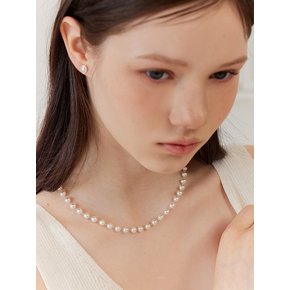 [진주귀걸이 2종 증정] Swarovski pearl tail necklace