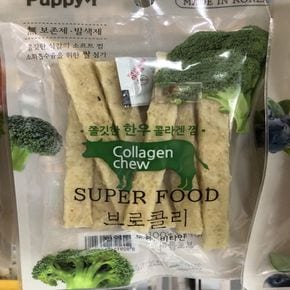 동화애견 쫄깃한 한우 콜라겐껌 브로콜리 사료 100g