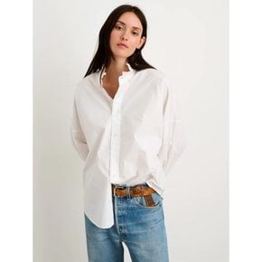 Easy Ruffl E Shirt In Paper Poplin White (VV3860AW11)