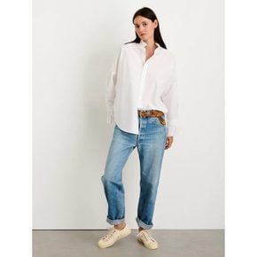 Easy Ruffl E Shirt In Paper Poplin White (VV3860AW11)