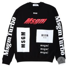 [스크래치]MSGM 남성 스탬프로고 맨투맨 2740MM71_195799_99