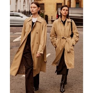 닥스 [24SS] [TRENCH COLLECTION] 베이지 스트랩 클래식 맥코트 DLCO4B201I2