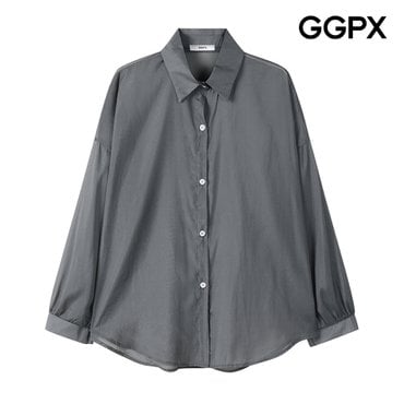 GGPX 시스루 썸머 긴팔 셔츠 (GP7SH018F)