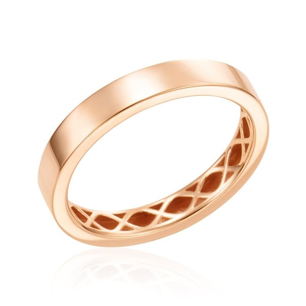 [비앤비골드] 14K 라운드 글로우 3mm 할로우링 평반지 KNR41969