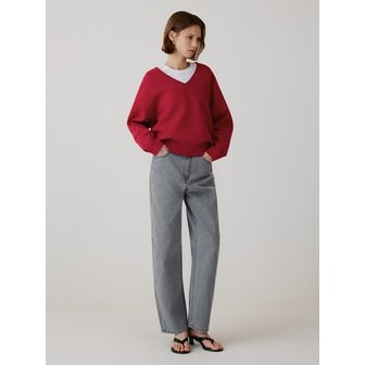 시야쥬 SIJN6111 발란스 커브드 컬러 데님_Vintage gray