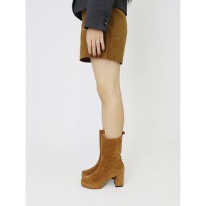 Natilda Flatform Suede Boots _2Colors