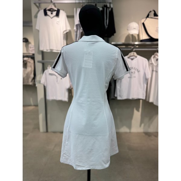 [여주점] FS2OPG2351F WHI 여성 테니스 카라 원피스 (속바지세트)