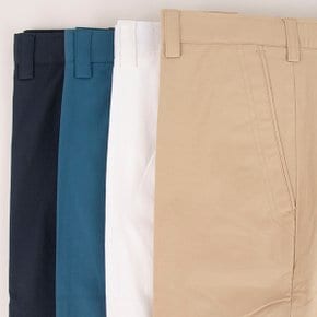 편안한 여름 뒷통밴딩 스판 솔리드 일자 정장 면 바지 흰색베이지청록곤색/40 빅사이즈/국내생산/면혼방