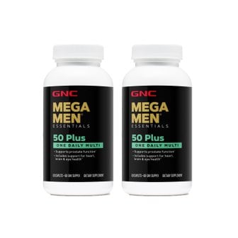 GNC [해외직구] 지앤씨 GNC 메가맨 50 플러스 원데일리 멀티비타민 60정 X2