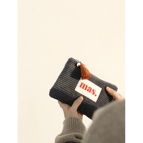 Basic pouch _ 코듀로이 네이비