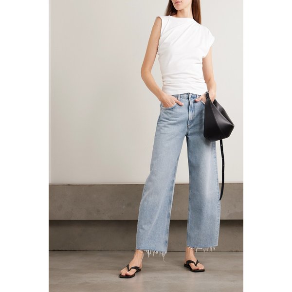 로우 커브 프레이 하이웨이스트 와이드 진 46376663163046403