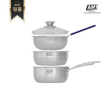 AMT [정품] AMT 316Ti 통5중 샤프 스마트쿡 편수 냄비 18cm