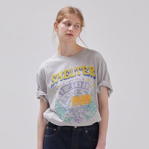 레이브 Shelter Graphic T-shirt in L/Grey VW3ME265-11