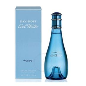 다비도프 쿨워터 우먼 by EDT 스프레이 향수 3.4 oz (100 ml) 5001513